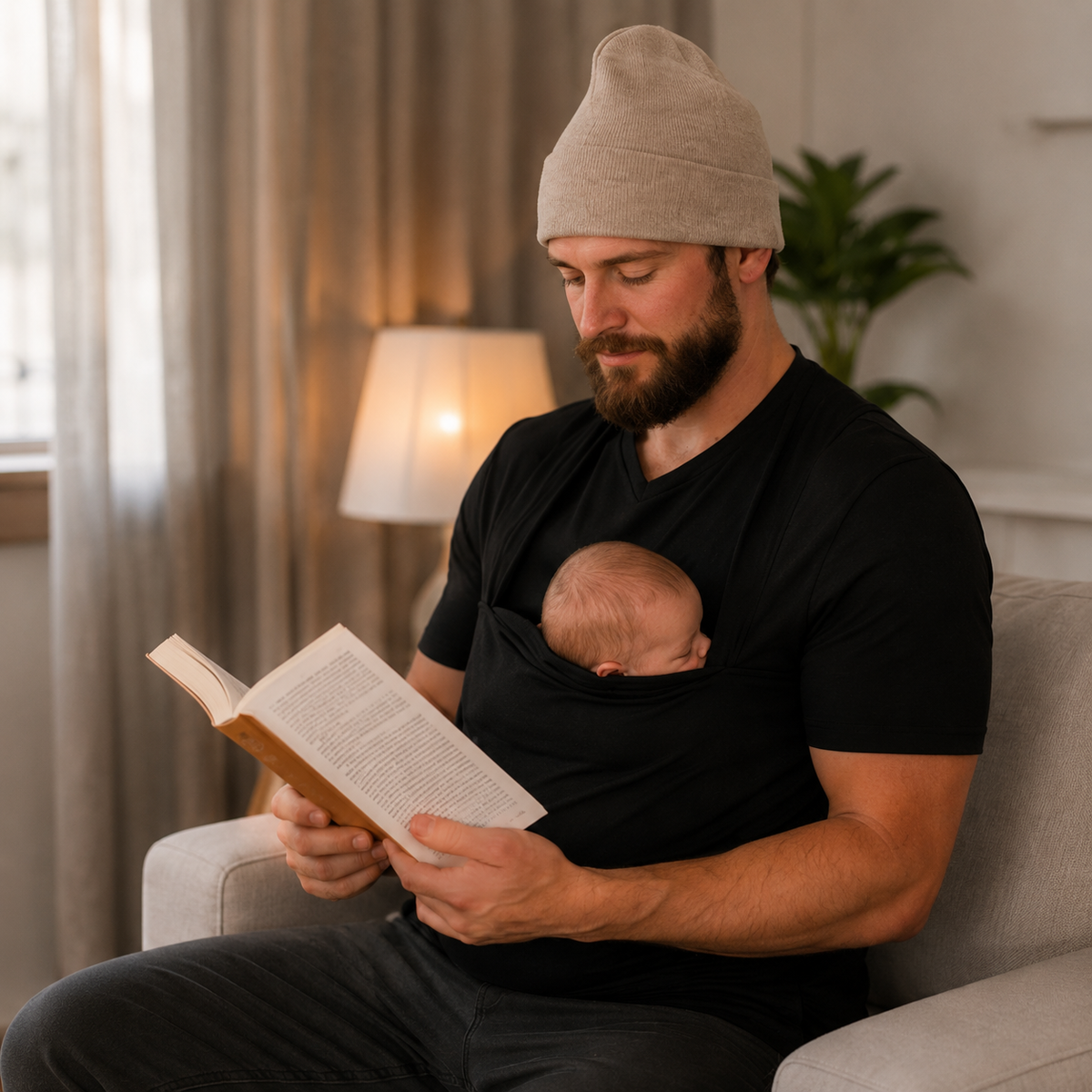 CarryMe Draag T-shirt voor Baby – Comfortabel T-shirt met Borstvoedingsfunctie