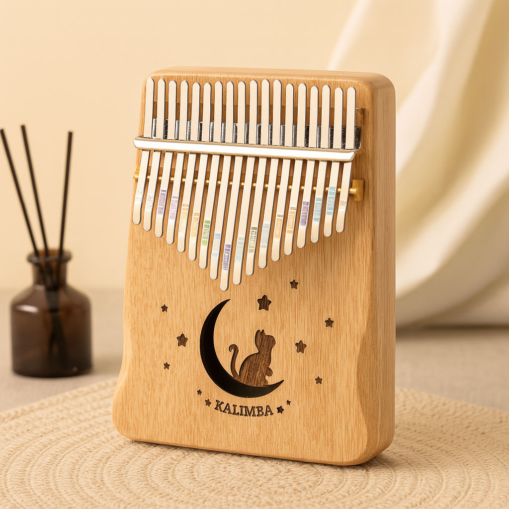 Træ – 17-Toets Kalimba Duimklavier van Hout – Beginners Muziekset