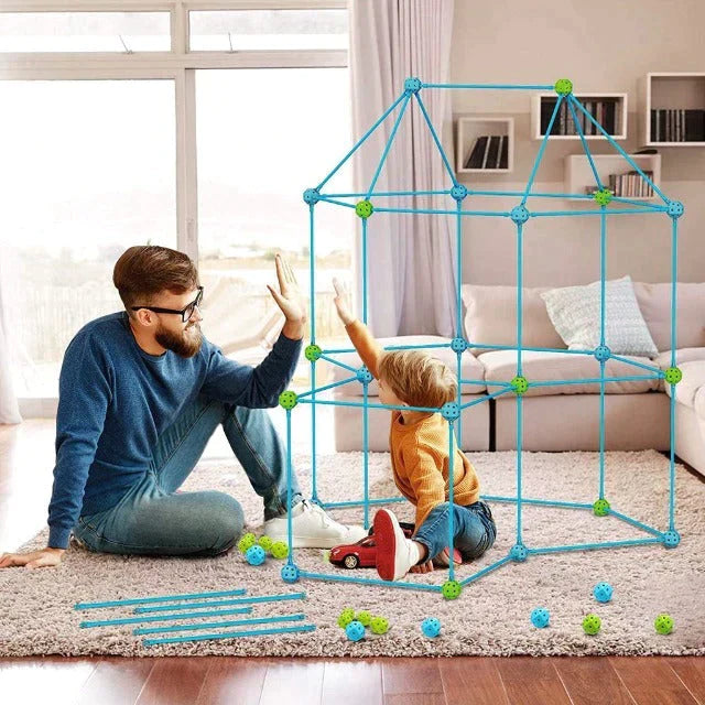 Bouwset voor Kinderen - Creatieve Forten en Tenten - Leuk Educatief Plastic Speelgoed!