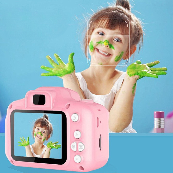 Fotocamera voor Kinderen met HD 1080p Video – Duurzaam, Valbestendig voor Leeftijd 3 en Ouder, Dubbele Camera Functie