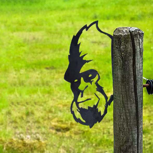 Buiten Tuin Boerderij Spionerende Geit Metaal Kunstwerk Binnen Decoratie