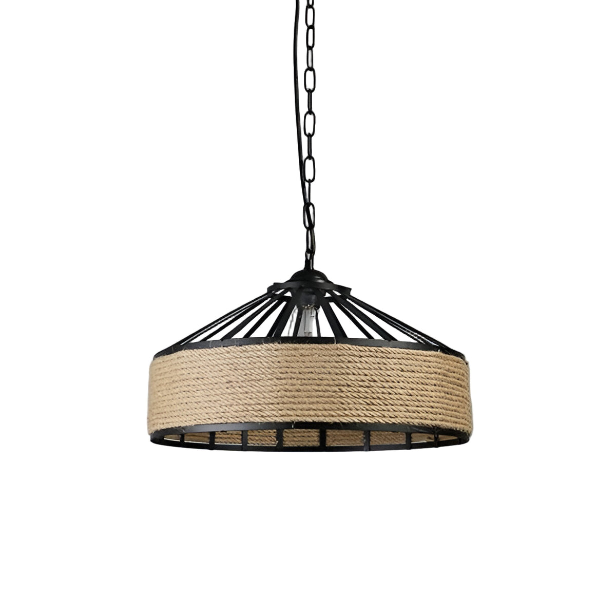 Classic Hennep Touw Rustieke IJzeren Hanglamp