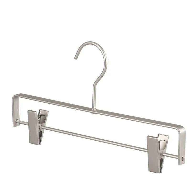 Ruimtebesparende Metalen Kledinghangers voor Broeken en Rokken met Antislip Clips