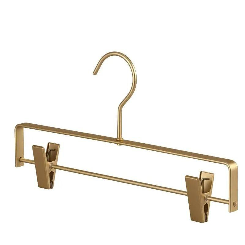 Ruimtebesparende Metalen Kledinghangers voor Broeken en Rokken met Antislip Clips
