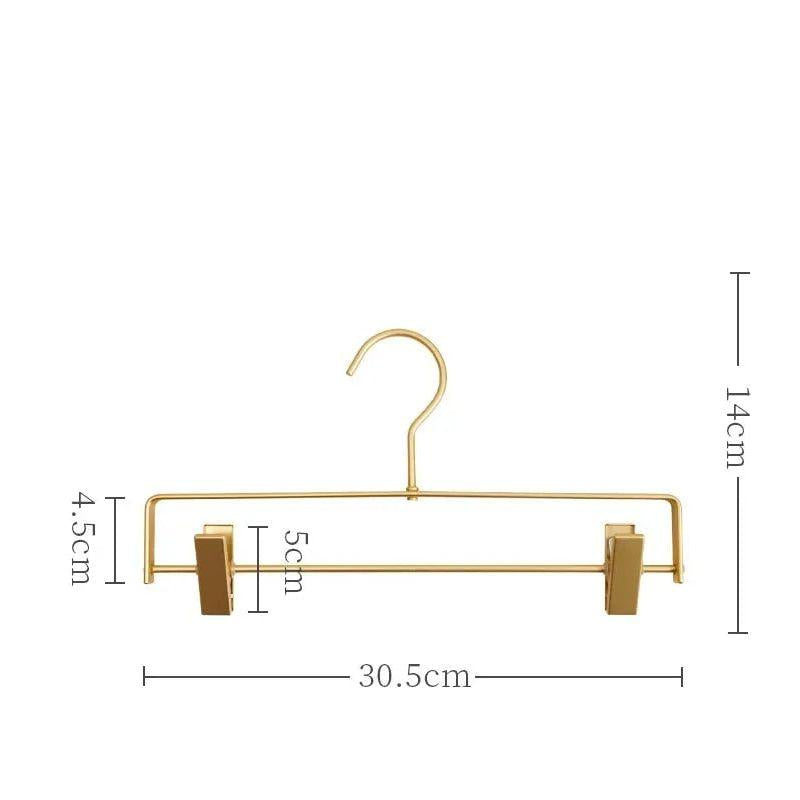 Ruimtebesparende Metalen Kledinghangers voor Broeken en Rokken met Antislip Clips