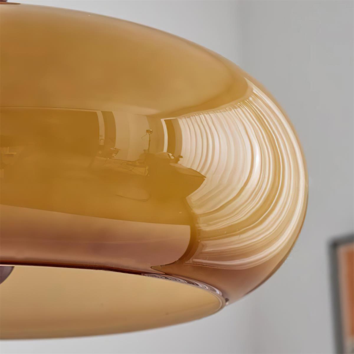 Eldom Amber Glazen Schaduw Hanglamp
