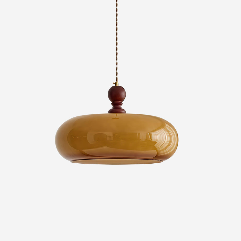 Eldom Amber Glazen Schaduw Hanglamp