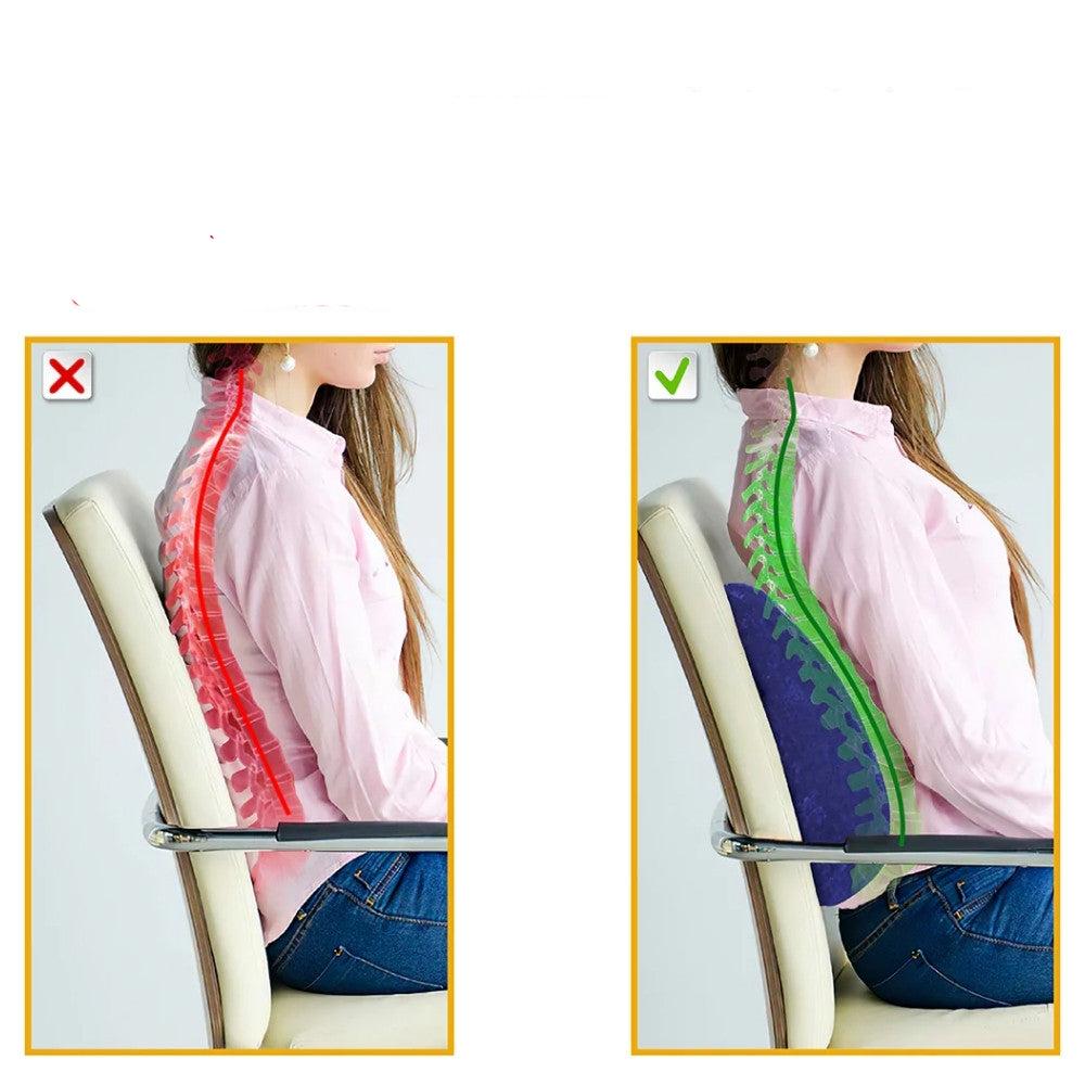 Spine Ease Memory Foam Kussen | Bevordert een goede houding met stevige maar zachte ondersteuning voor je onderru