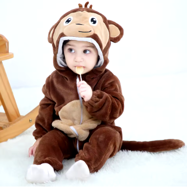 CozyCubs | Flanellen Romper voor Kinderen β Schattige Speeloutfit