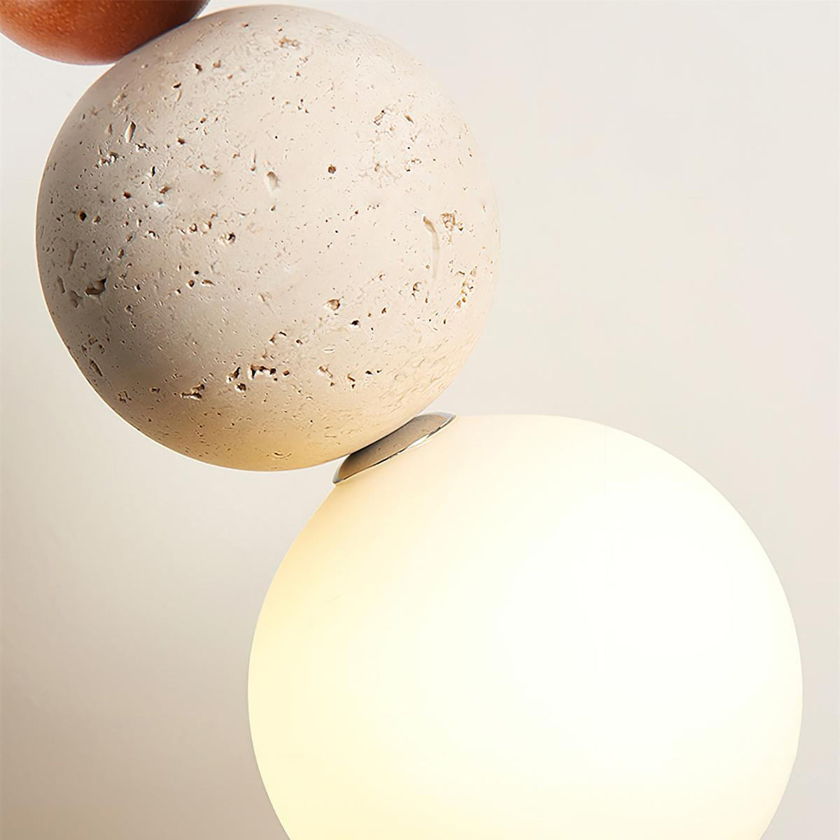Elegante Gloed Crème Steen Bedlamp Hanglamp