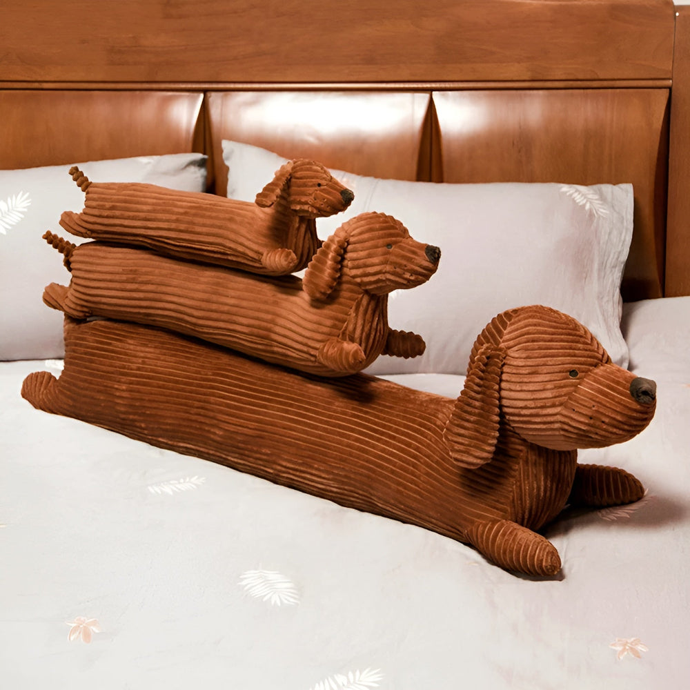 CuddlyPlush - Schattige Kordel Teckel Pluche Kussen
