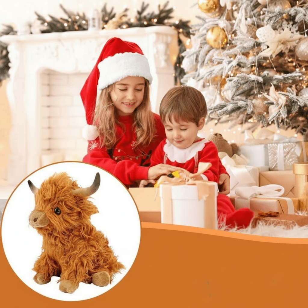 CUDDLY HIGHLAND Koe – Zacht Pluche Speelgoed voor Knuffelvrienden