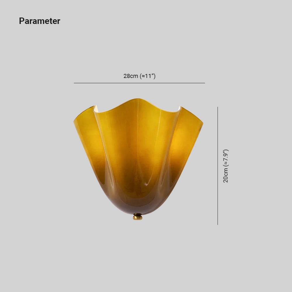 Elegante Wandlamp Elara van Glas