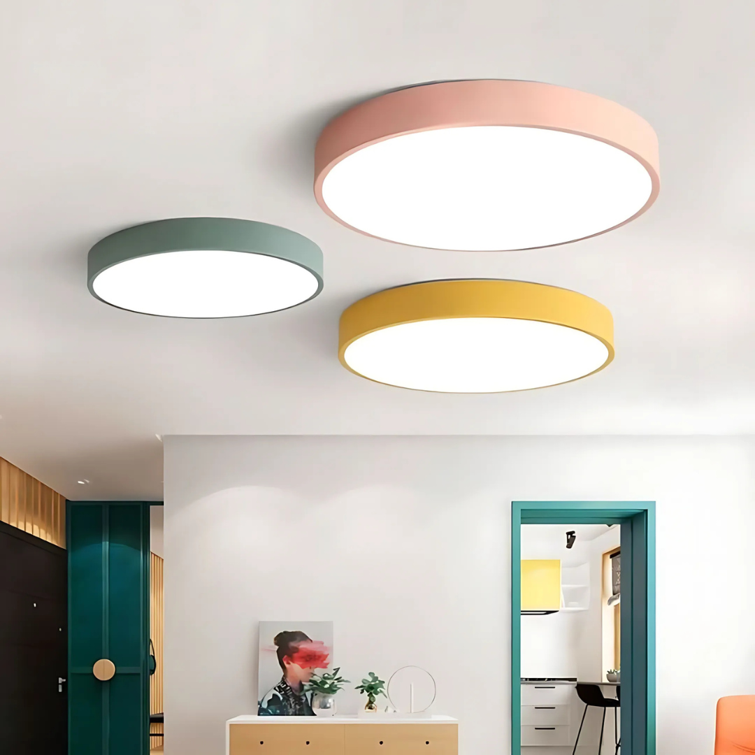 Delos Skandi Houten Plafondlamp | Natuurlijk LED-Designlicht