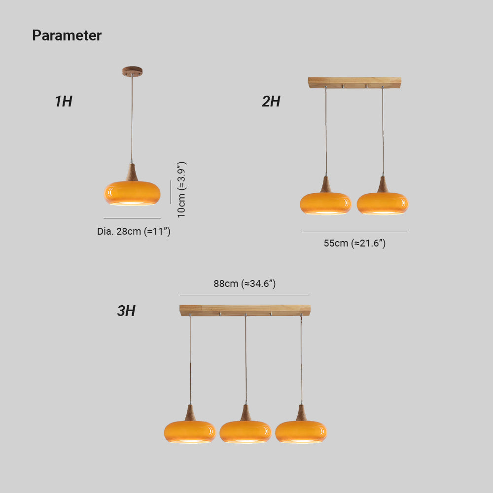 Charlotte Hangsysteem Hout 1/2/3 Lampen