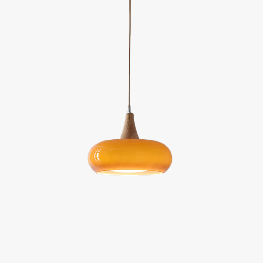 Amber Houten Accent Hanglamp