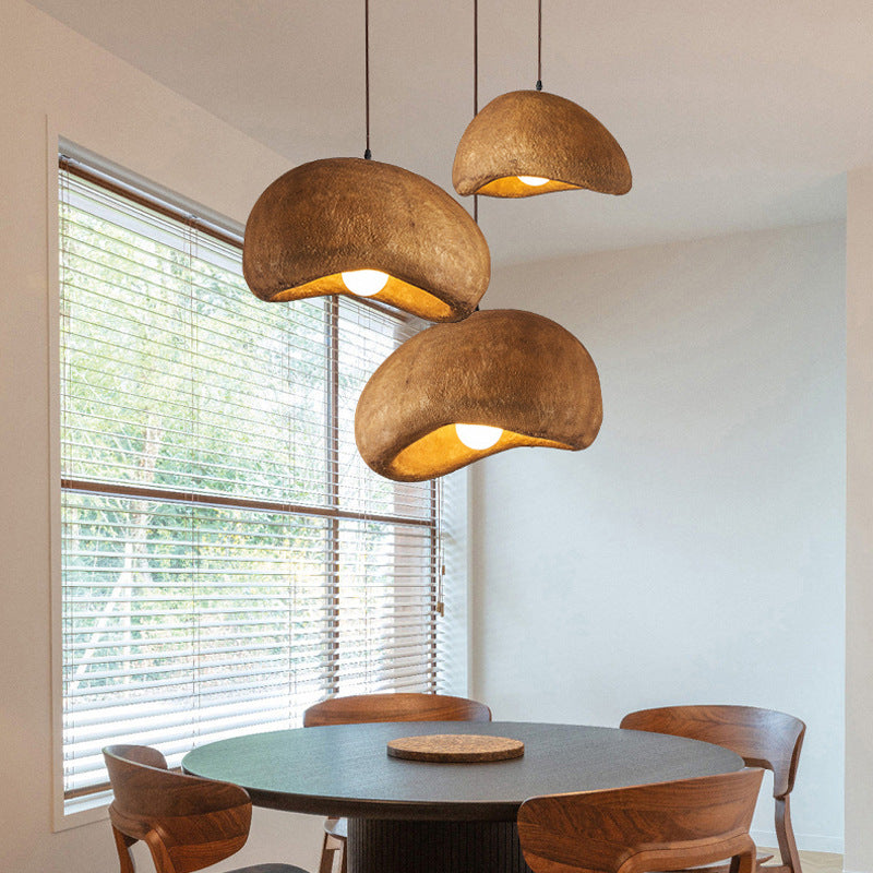 Wabi-Sabi Koffie Cloud Japandi Hars Hanglamp