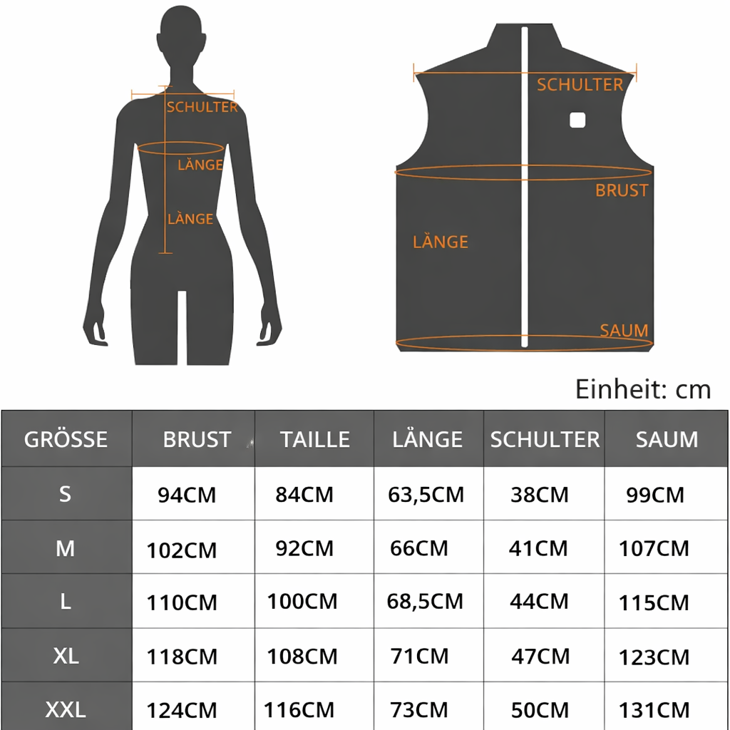 Dames Verwarmde Vest | USB-Verwarmd Vest met Infrarood Technologie | Warmte Regulerend & Licht | Ideaal voor Herfst & Winter | ThermaBelle