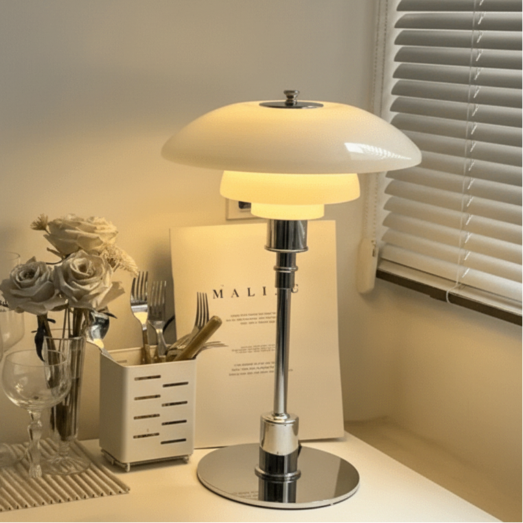 NORDILUX – Minimalistische dimbare tafel lamp met warm LED-licht