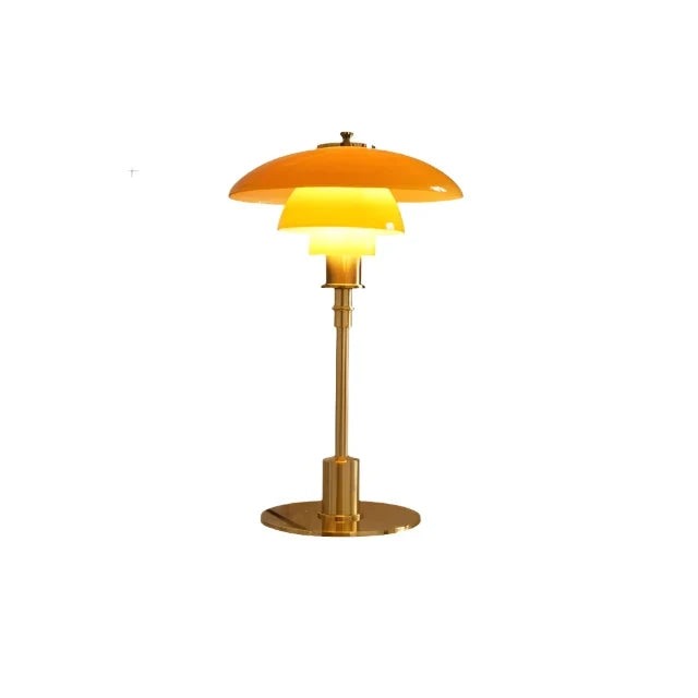 Scandinavische LED-tafellamp van glas – 3-scherm ontwerp