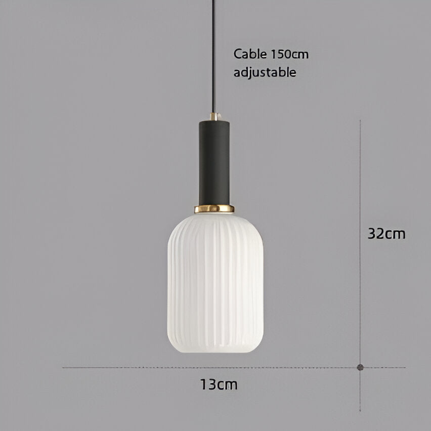 Nordic Kleurrijke Glazen Retro Hanglamp