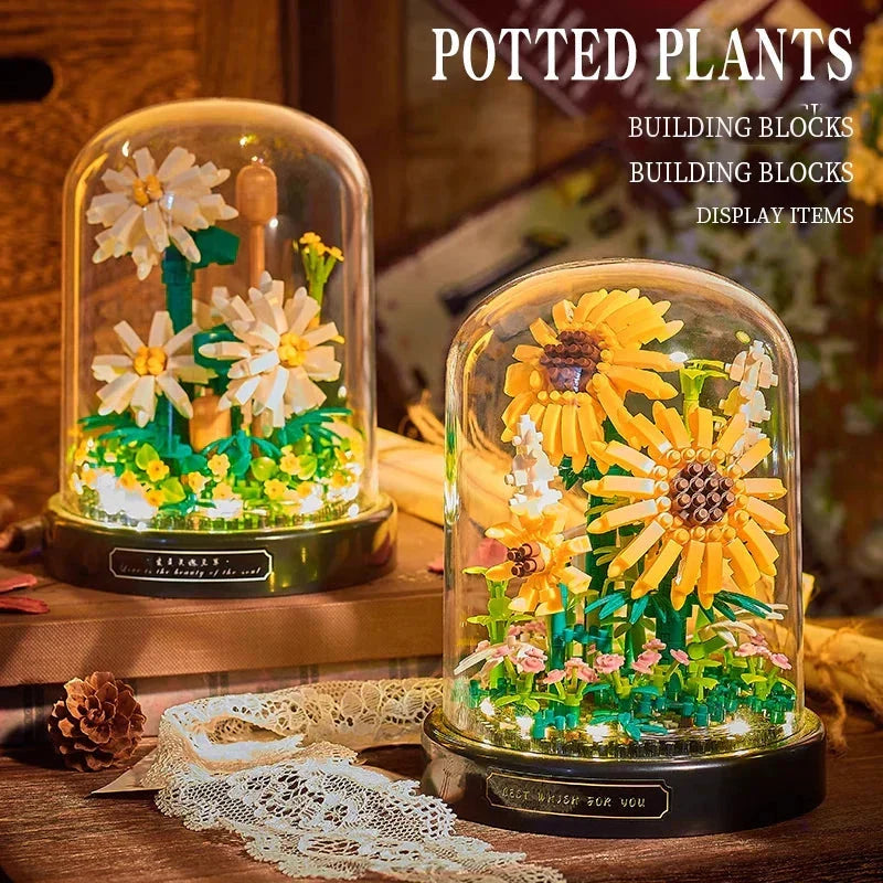 BloomBrick DIY Micro Bloemen Bouwstenen | Mini Baksteen Puzzel | Huisdecoratie & Cadeau-idee voor Kinderen