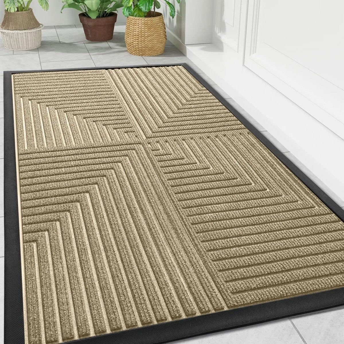 Deurmat Buiten Met Antislip Achterkant En Vuilopnemende Functie