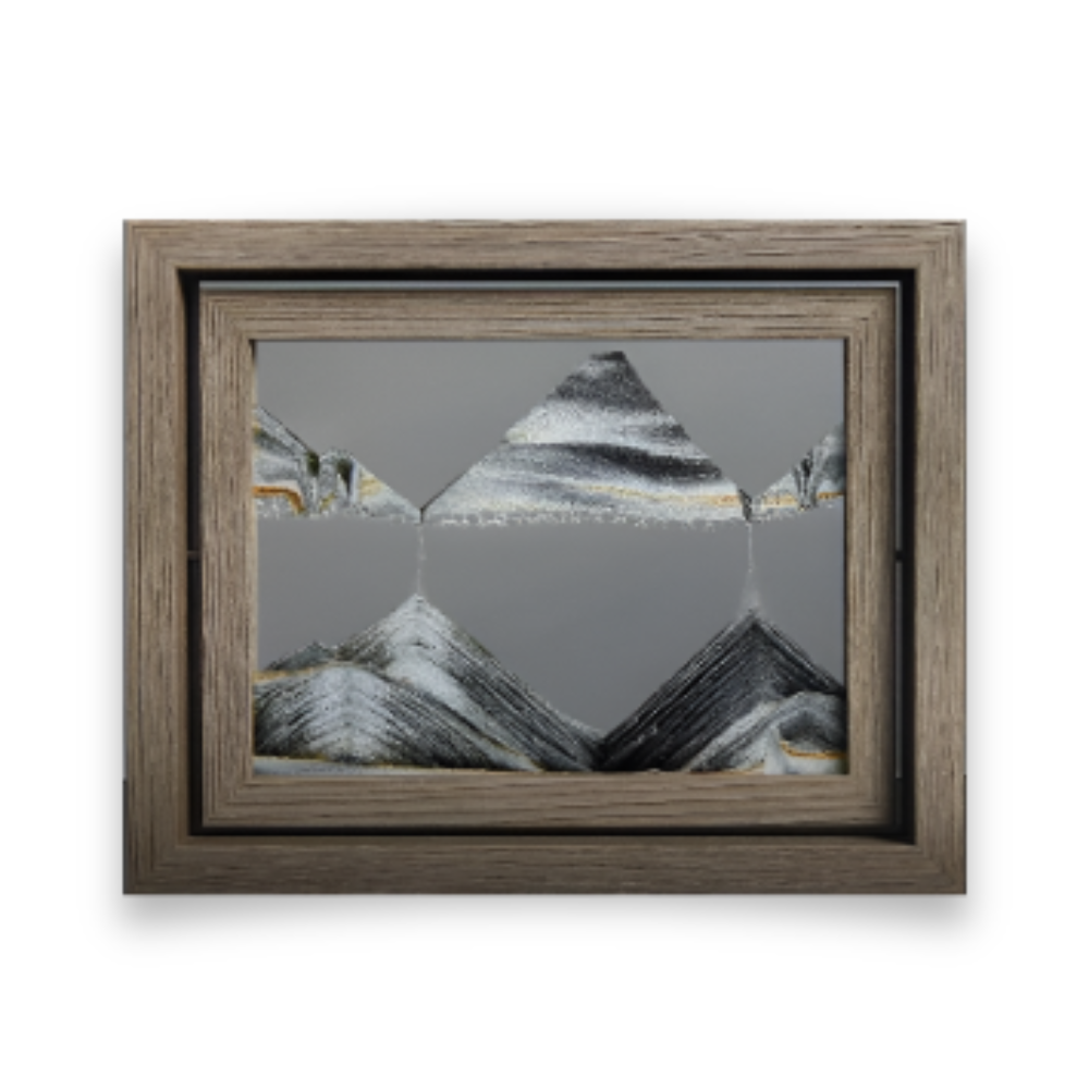DynaFlow Zandkunst - 360° Draaibare Zandschildering - Rechthoekig Zandlandschap