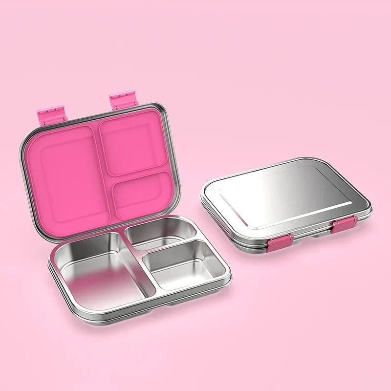 Brooddoos RVS met vakken – Bento Box 975 ml lekvrij