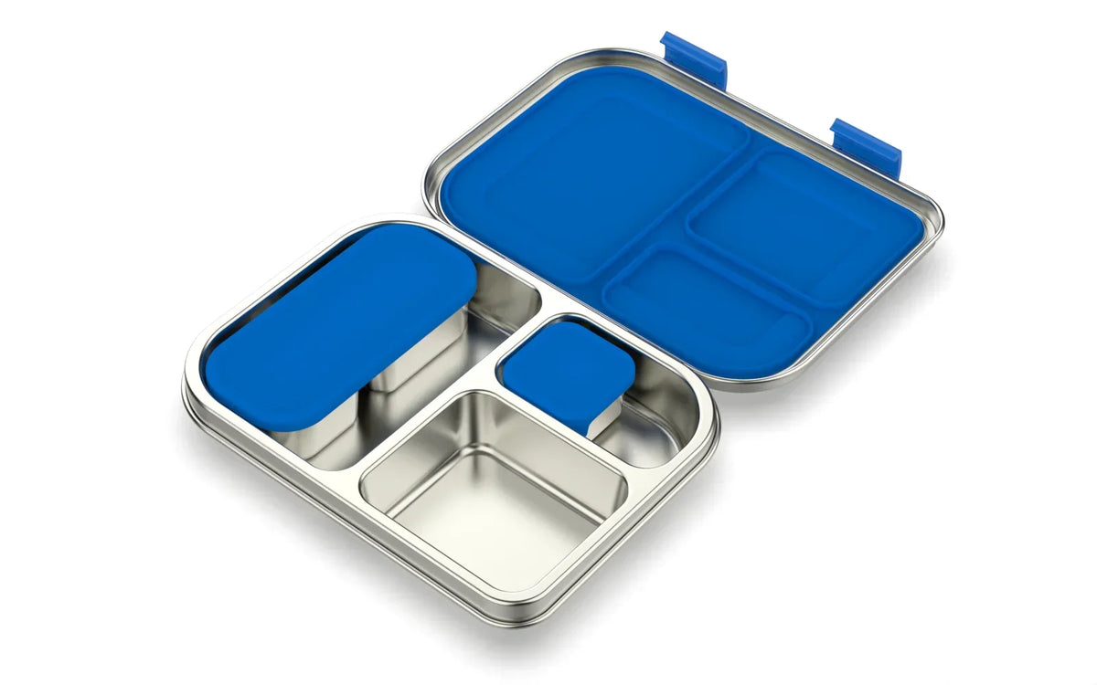 Brooddoos RVS met vakken – Bento Box 975 ml lekvrij
