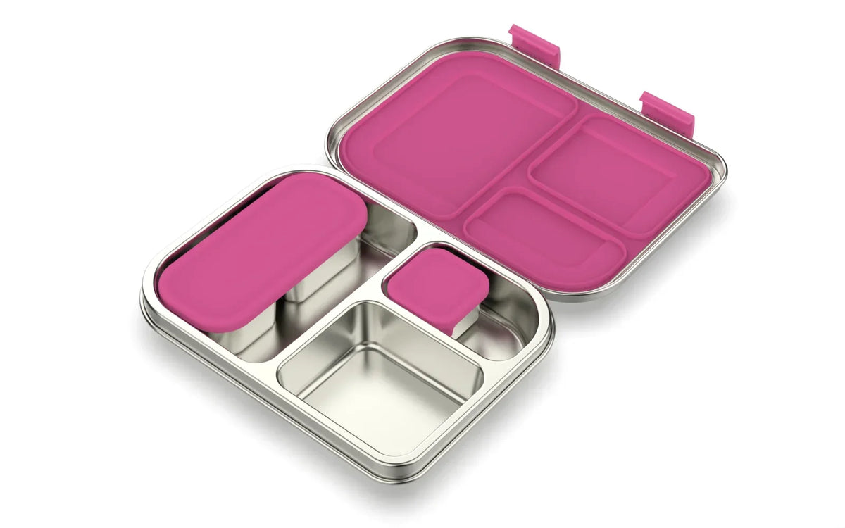 Brooddoos RVS met vakken – Bento Box 975 ml lekvrij