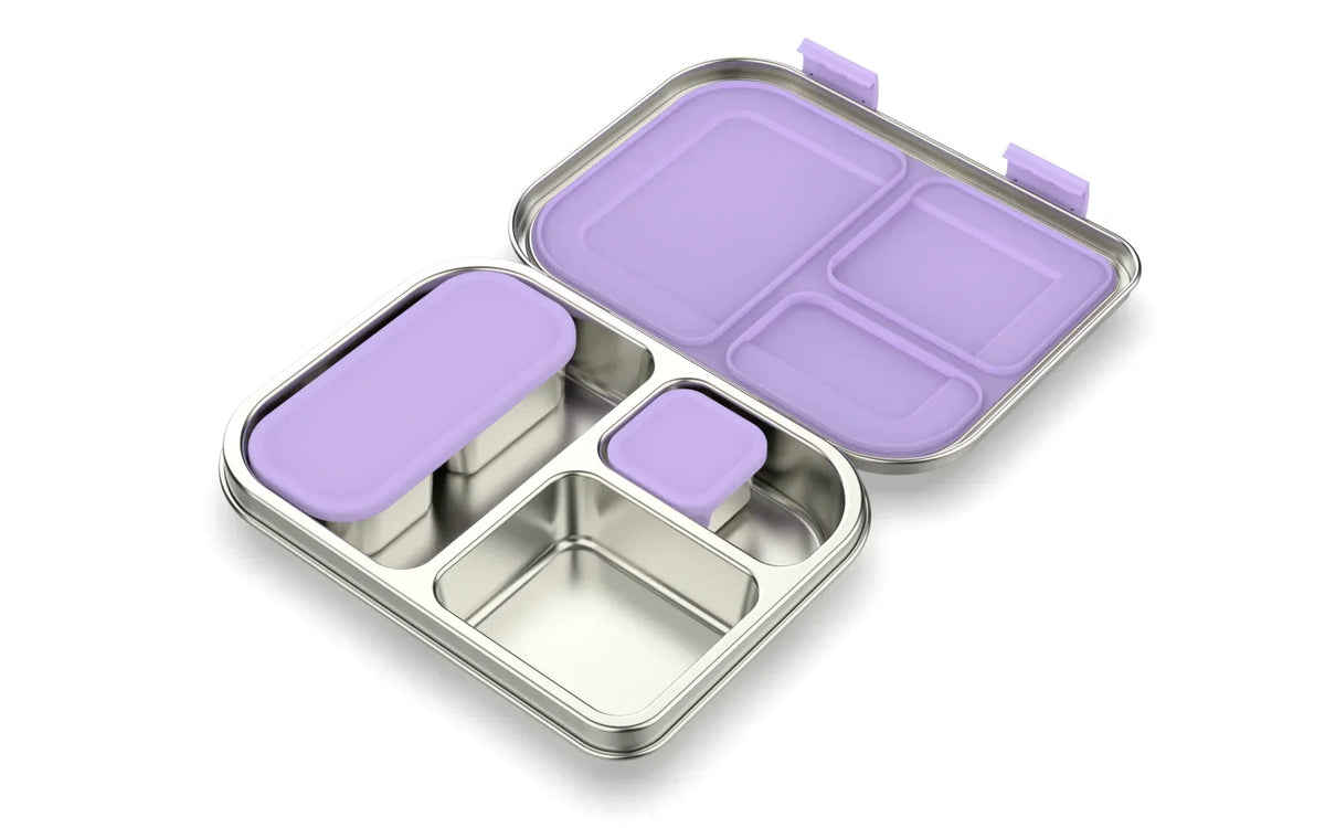 Brooddoos RVS met vakken – Bento Box 975 ml lekvrij