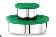 Brooddoos RVS met vakken – Bento Box 975 ml lekvrij