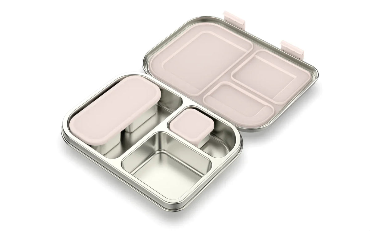 Brooddoos RVS met vakken – Bento Box 975 ml lekvrij