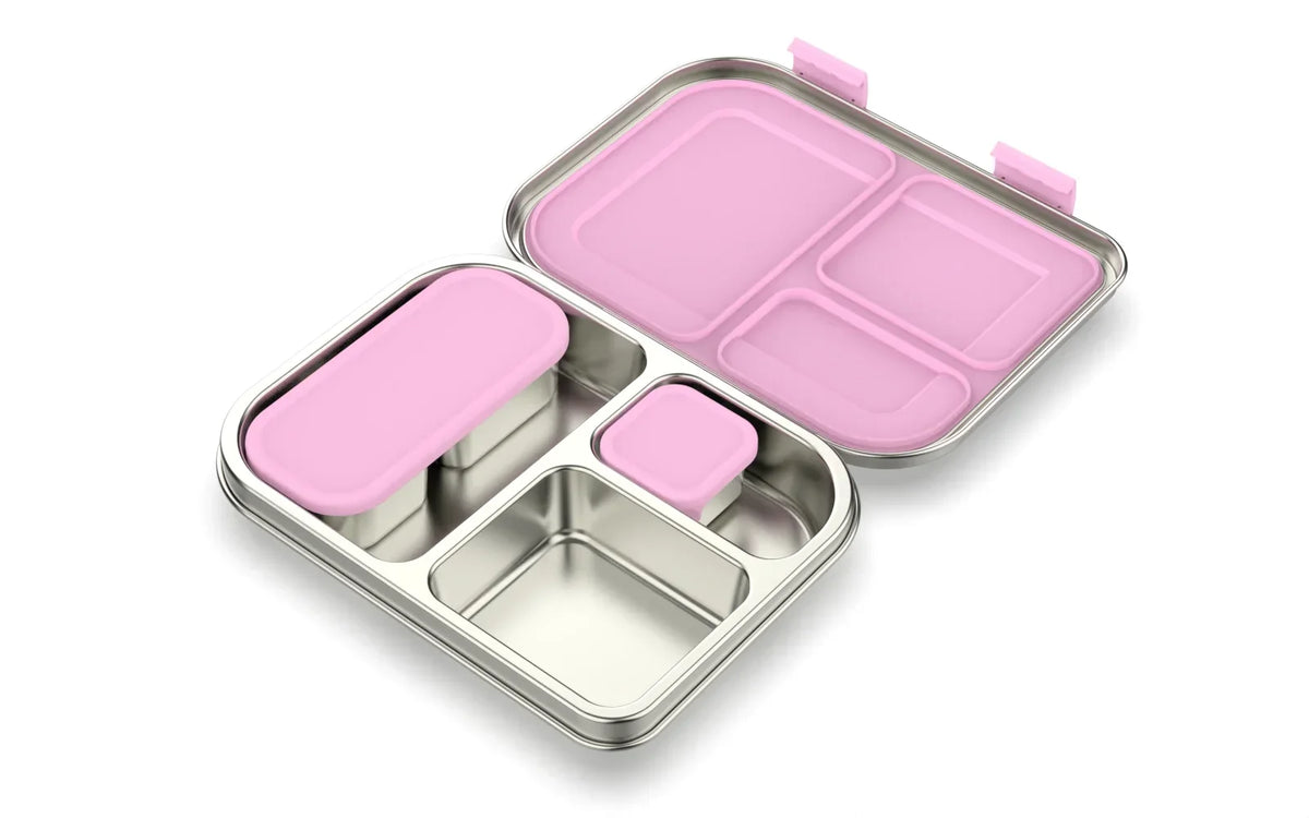 Brooddoos RVS met vakken – Bento Box 975 ml lekvrij