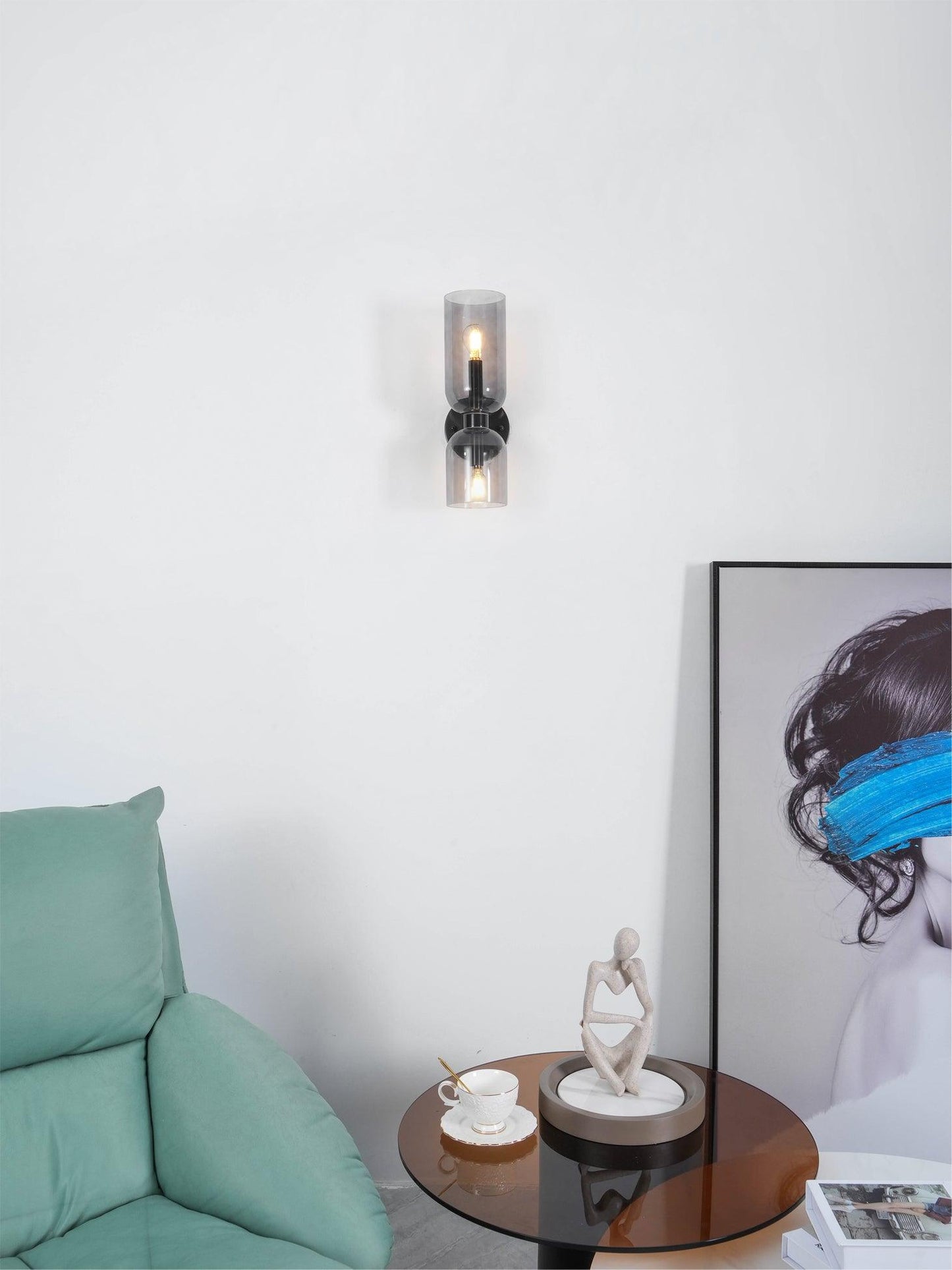 Edie Minimalistische Moderne Wandlamp van Glas