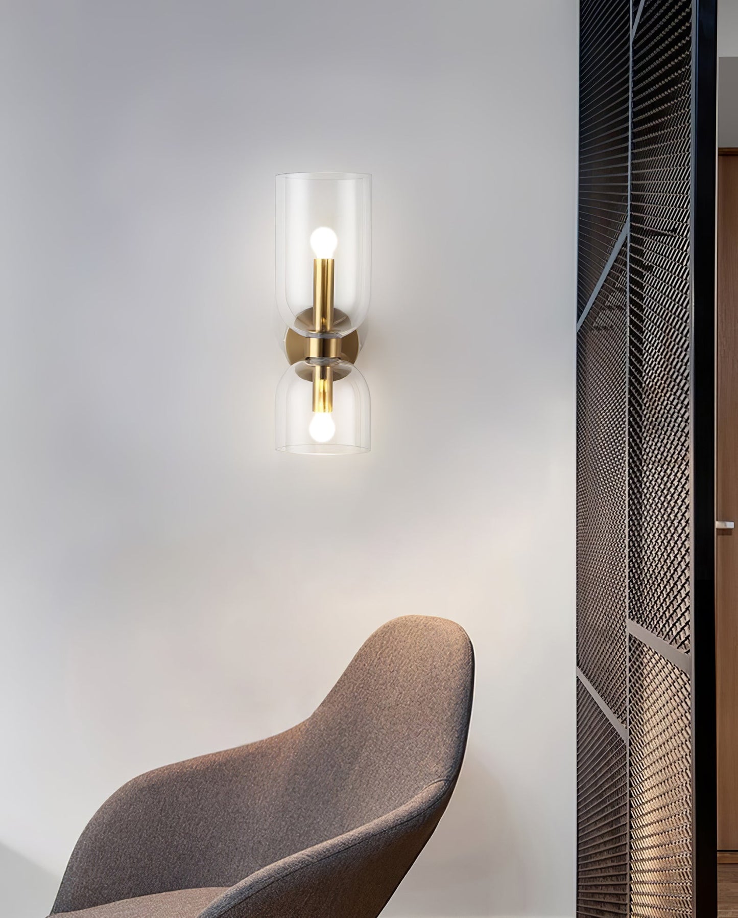 Edie Minimalistische Moderne Wandlamp van Glas