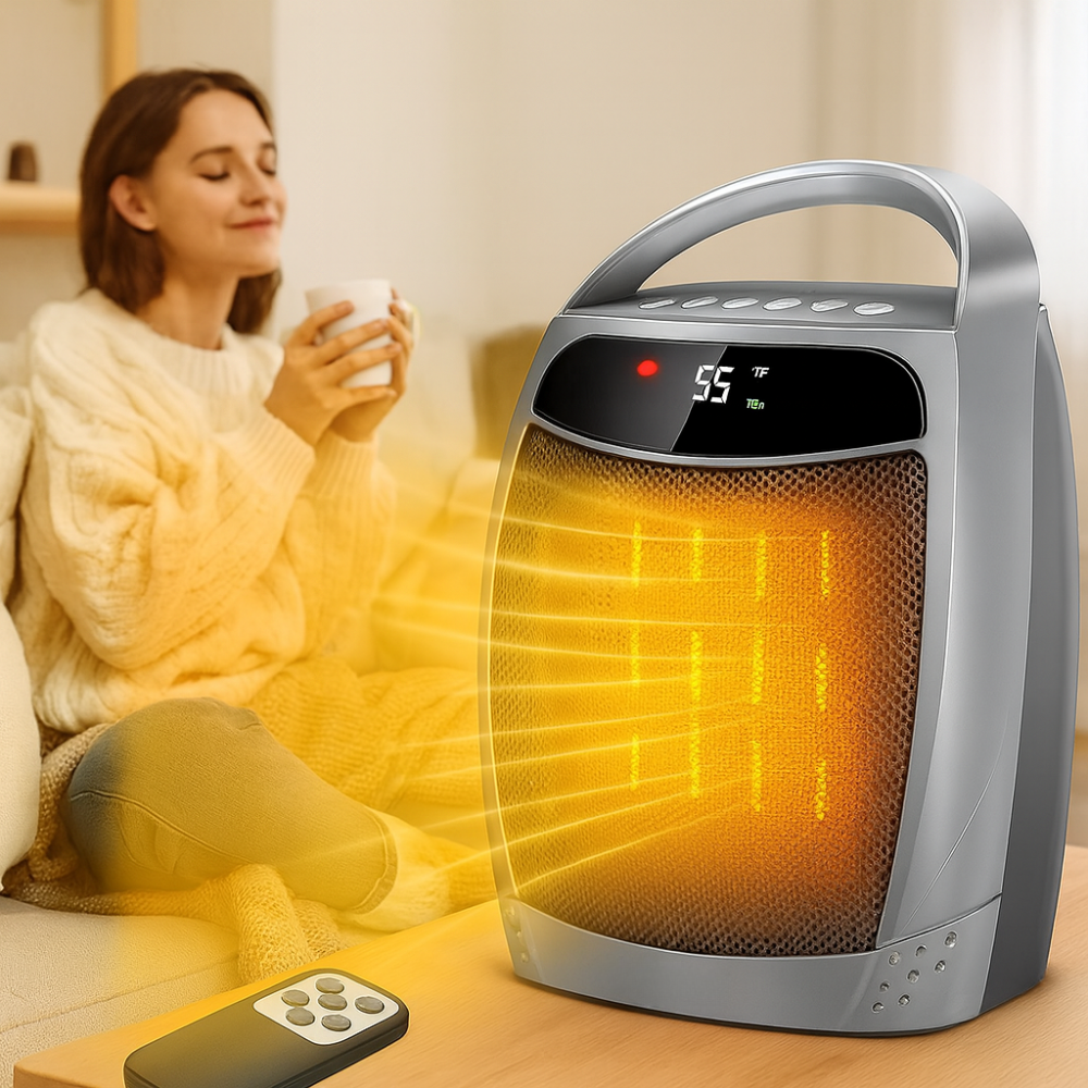 Brehn | Elektrische Ruimteverwarmer Draagbare Keramische Verwarmer Met Afstandsbediening