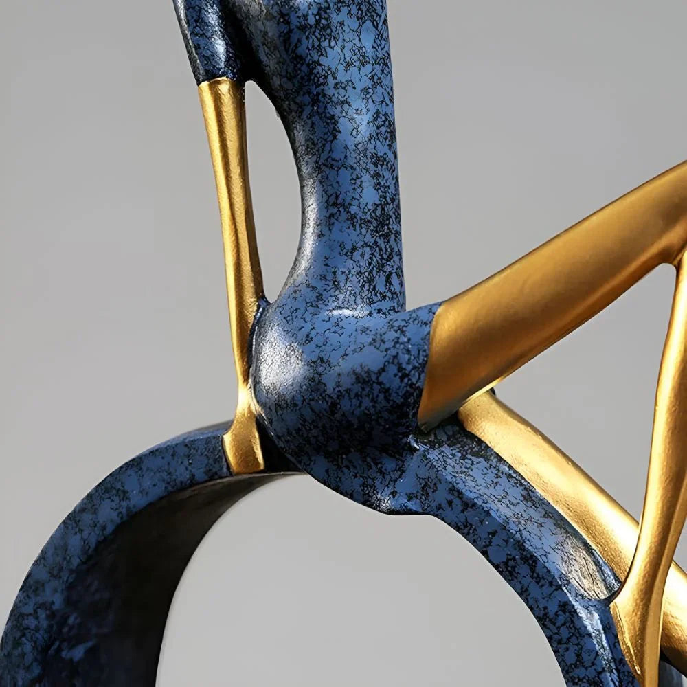 Moderne Cirkelvormige Abstracte Vrouwensculpturen voor Interieurdecoratie