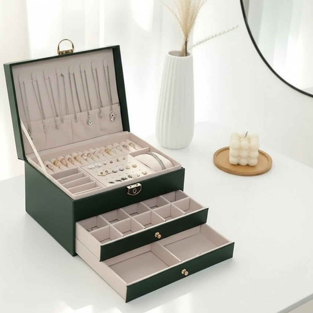 LUXE JUWEEL – Elegante sieradendoos van leer voor stijlvolle opslag