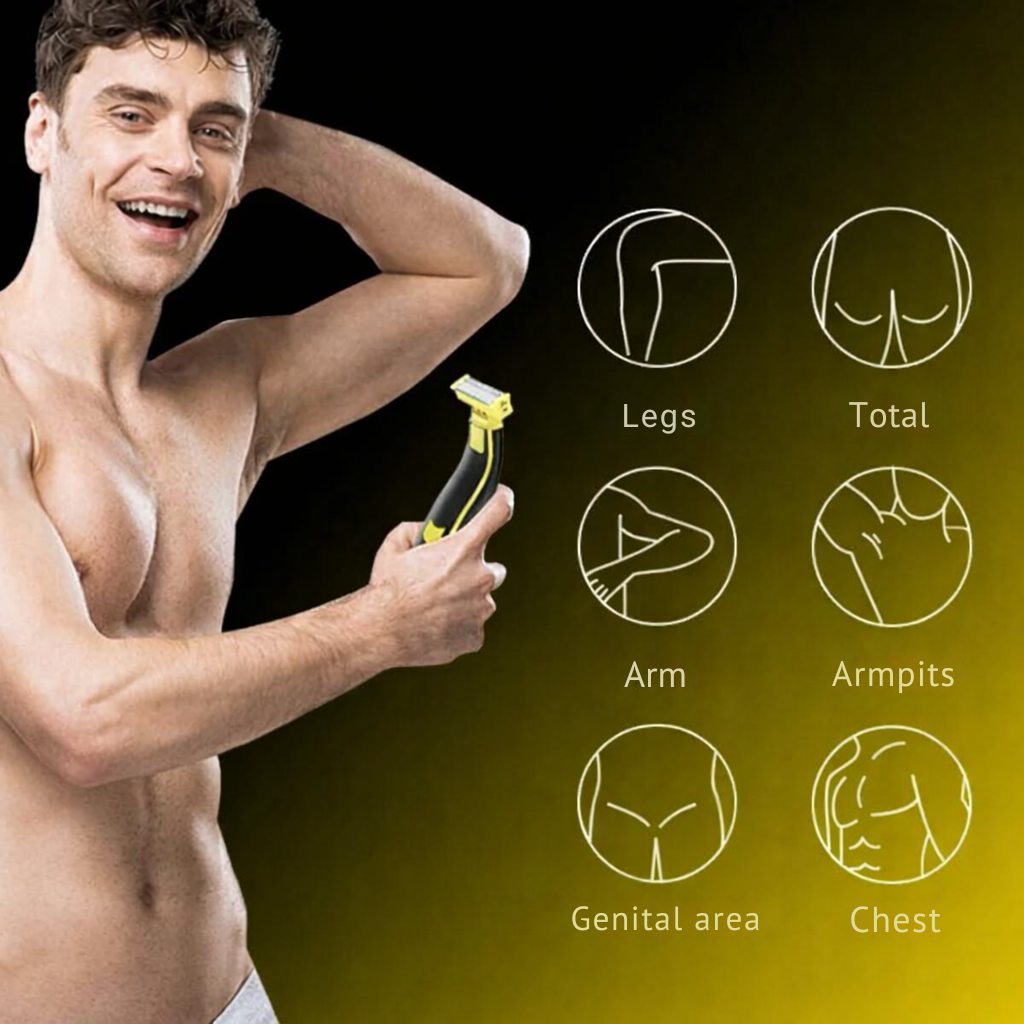 Elektrische scheerapparaat voor mannen | Waterdichte, via USB oplaadbare trimmer | TrimEdge
