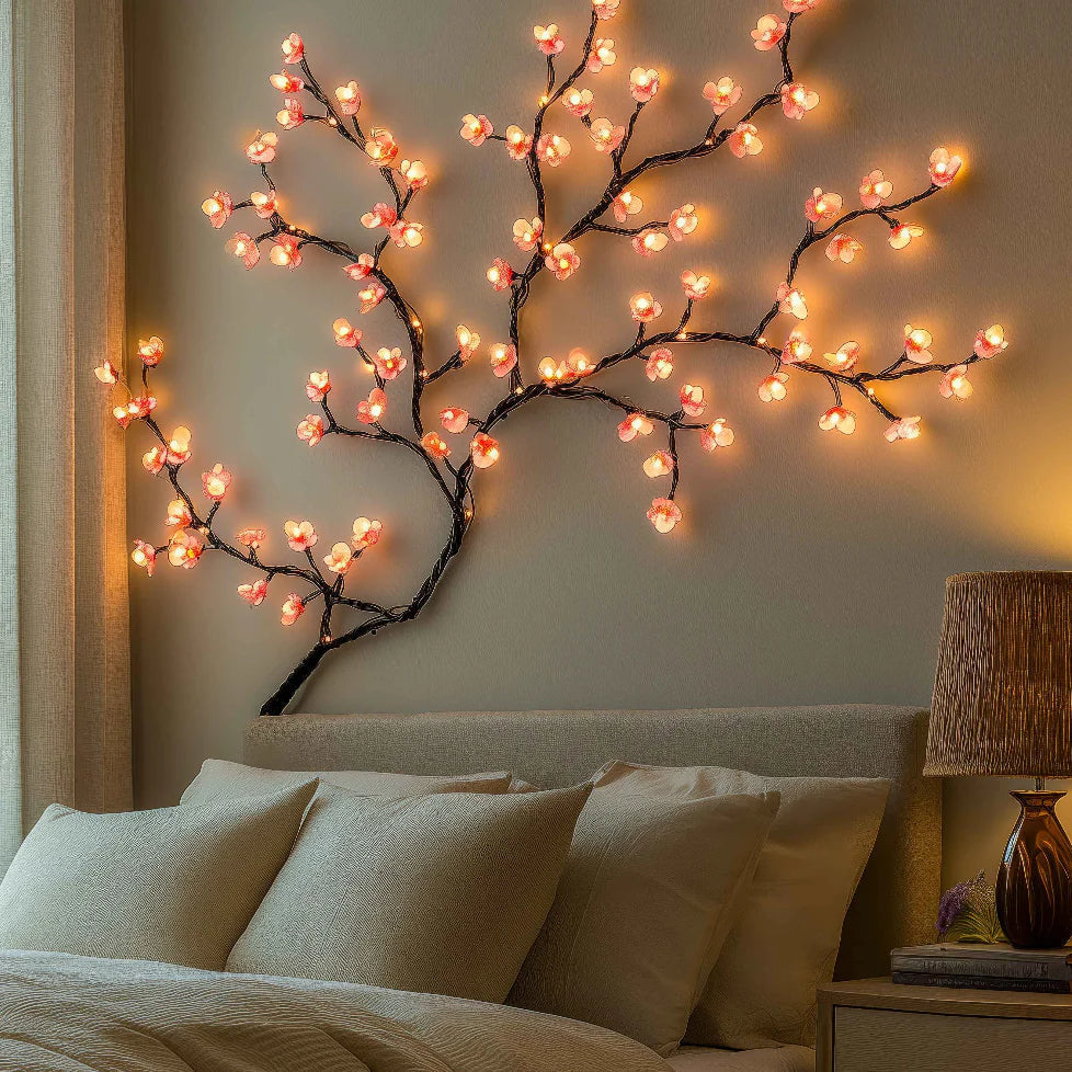 Kersenbloesem LED Wandlamp