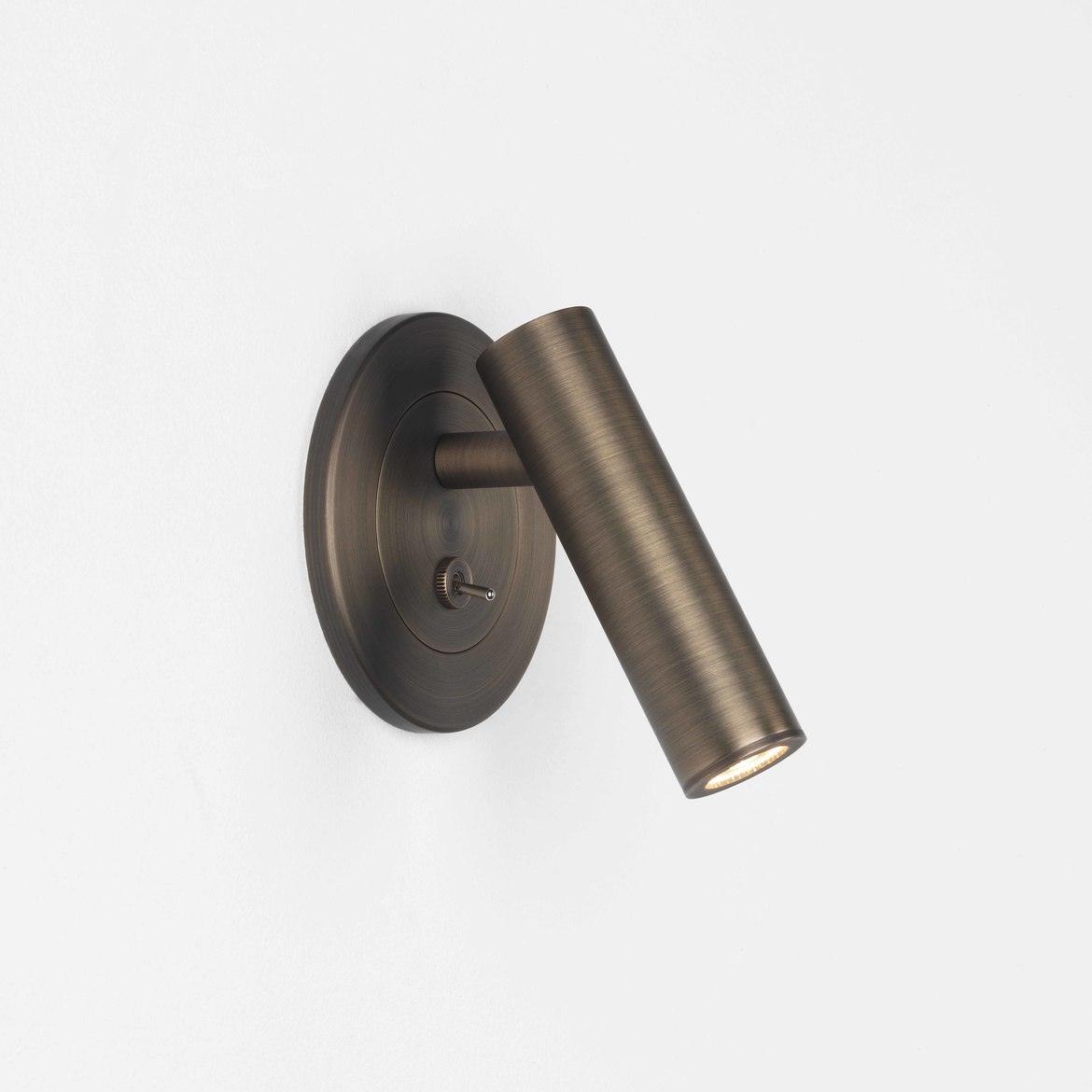 Verstelbare Metalen Wandleeslamp met Cilindrische Kop