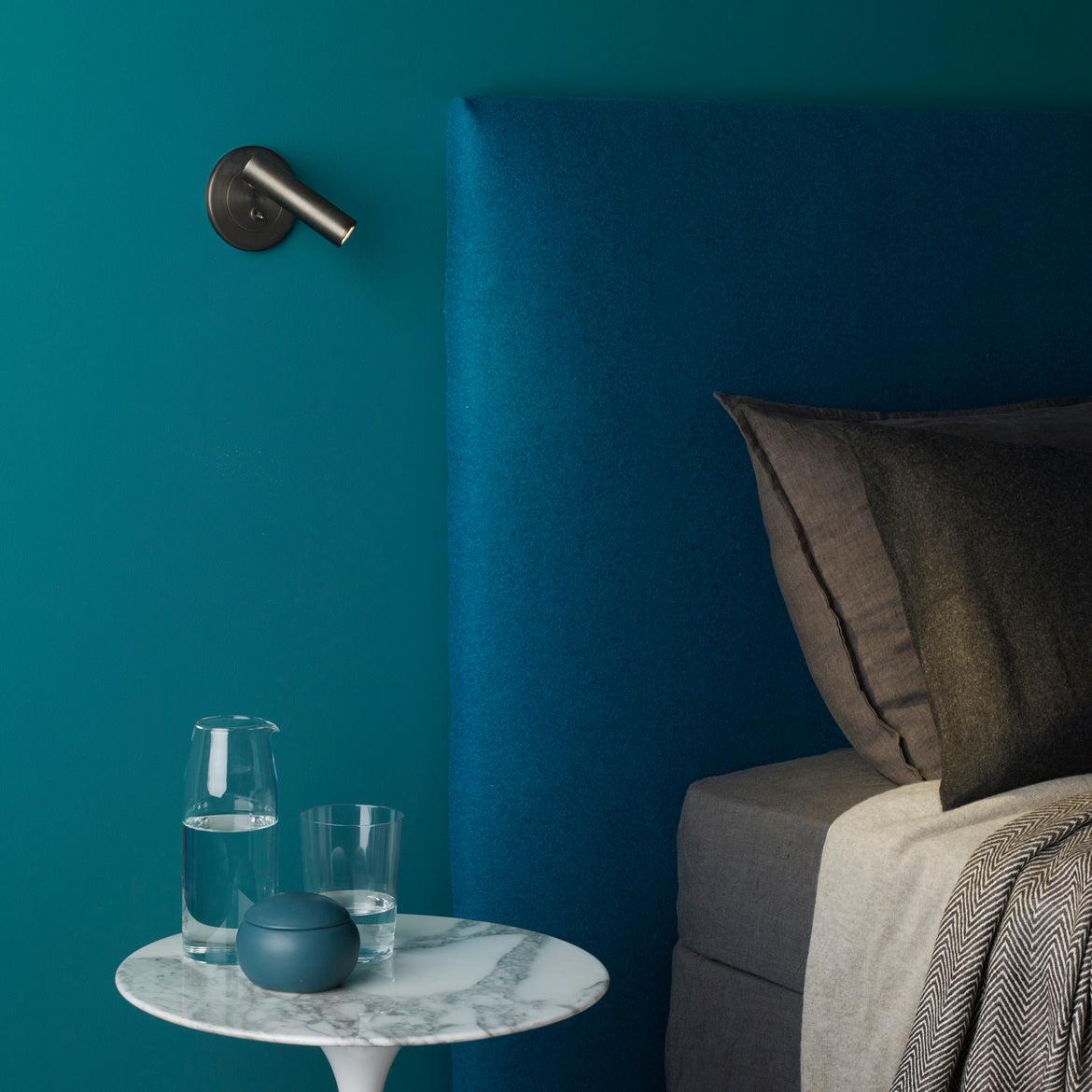 Verstelbare Metalen Wandleeslamp met Cilindrische Kop