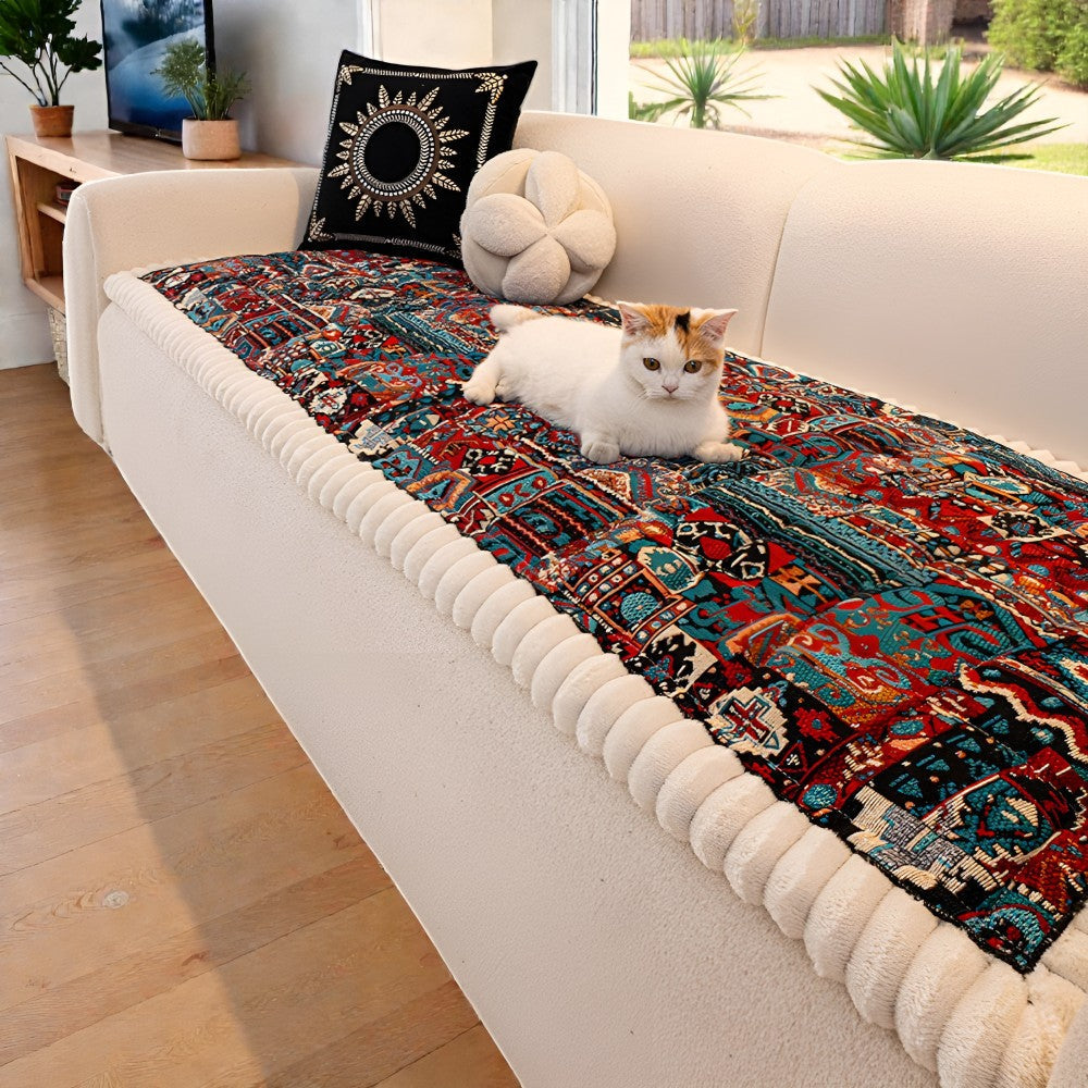 Etnische Stijl Gequilt Anti-slip Bankhoes