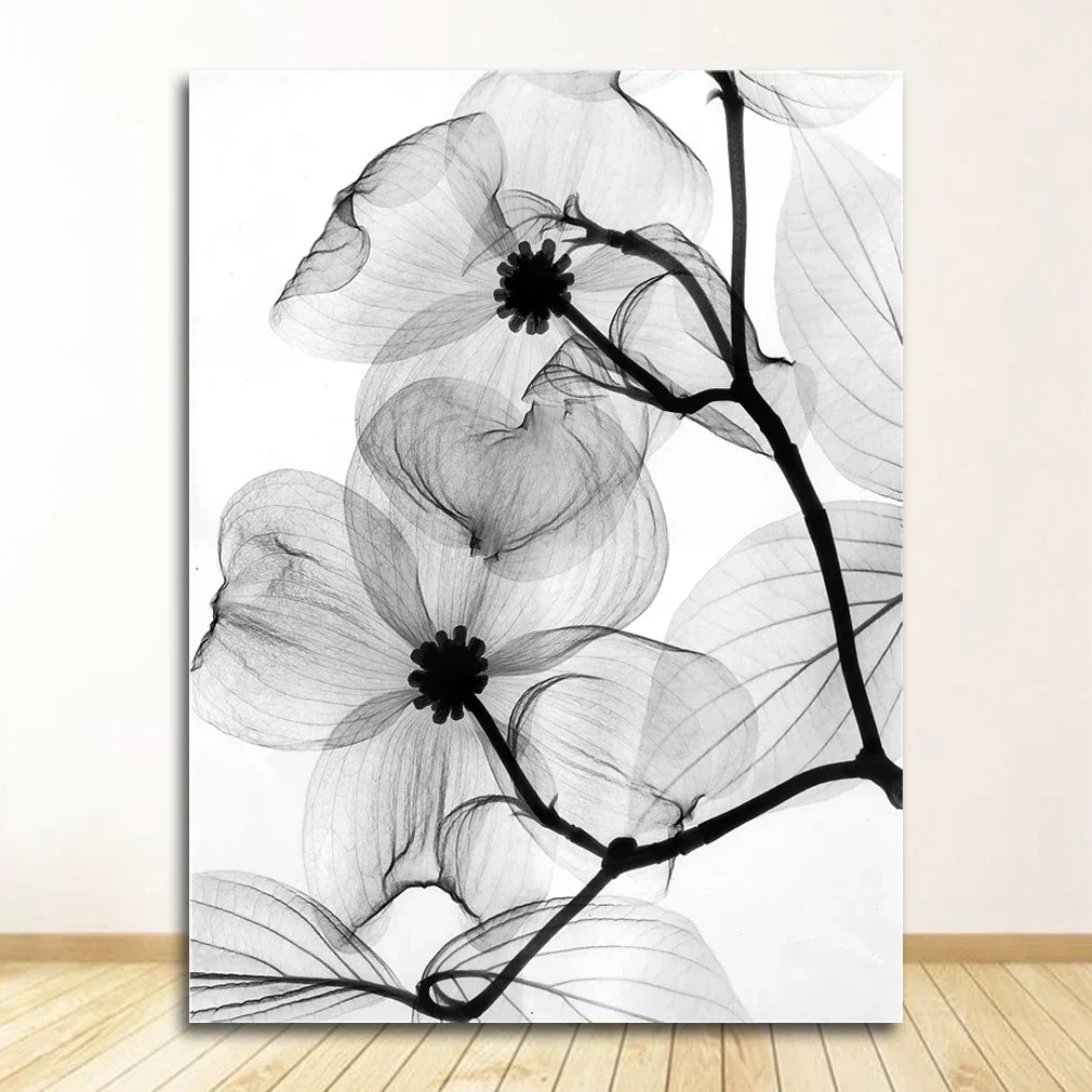 Exotische Bloemen Minimalistische Zwart Wit Wandkunst Fine Art Canvasprints Moderne Botanische Afbeeldingen Voor Woon- Eetkamer Kantoor Decor