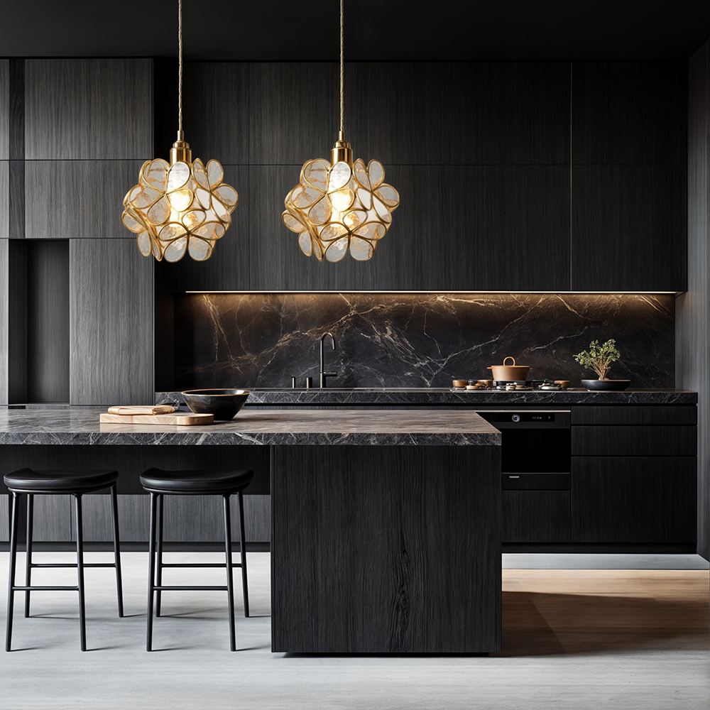 Bloeiende Nordic Bloem Glas Hanglamp