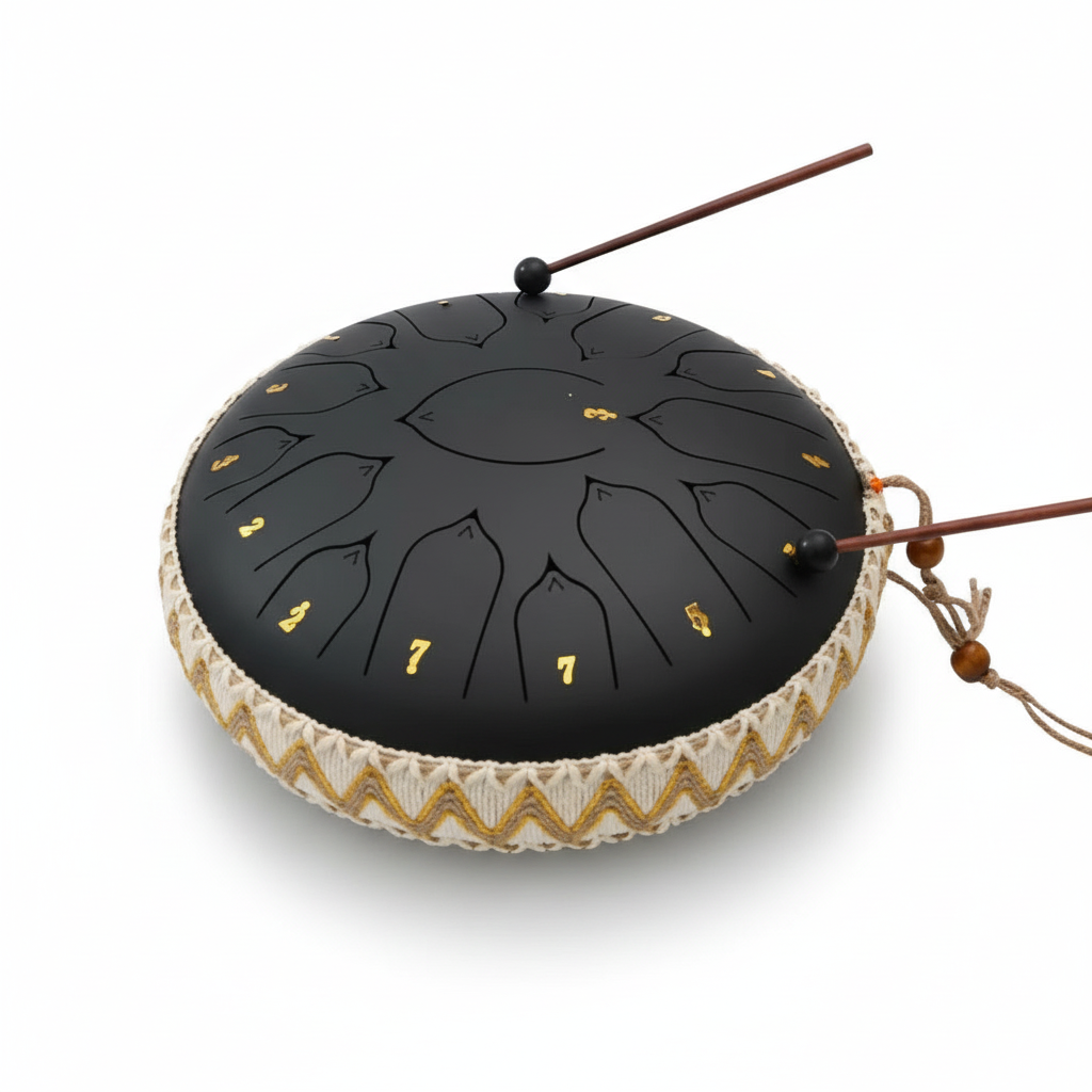 Stalen Tong Drum | Precisie Stem in C-groot | Harmonische Boventoon Resonantie | Inclusief Slagwerk & Accessoires | Voor Meditatie & Klanktherapie