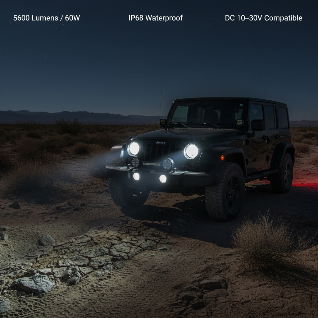 7 Inch LED Rijdlicht voor Auto & 4x4
