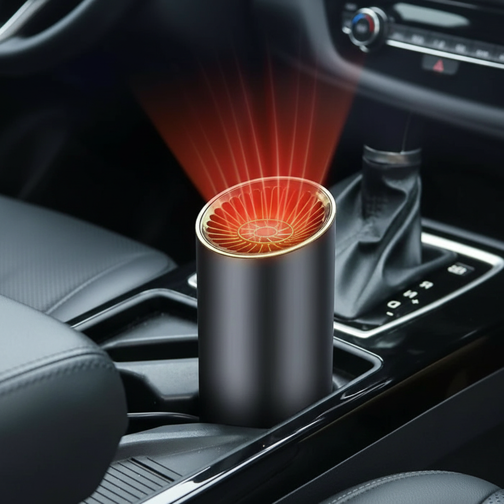 Snelle Verwarmingsbeker-vormige Auto Warmteblazer - Verstelbare Snelle Verwarming & Koeling, 360 Graden Rotatable Plug, Geschikt voor Auto, SUV, RV en Vrachtwagen